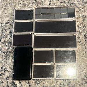 Makeup Artist depotting/condensing set 11 magnetic palettes and 12 magnetic pans